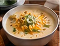 Bowl of loaded potato soup
